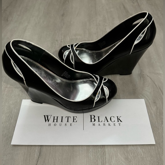 White House Black Market Patent Leather Platforms - 6 - Picture 2 of 14